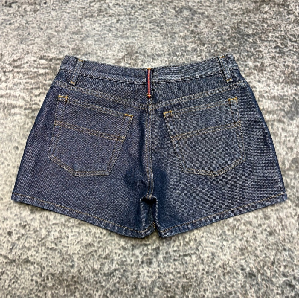 VTG AZ Denim Shorts Womens 30" Waist Blue Mini Micro Booty Y2K